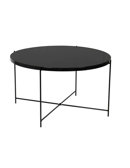 Măsuță de cafea KURTIS living 60x40x60 cm sticlă/metal | MobilaOK