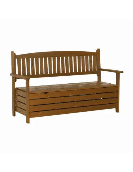 Bancă de grădină AMULA, maro, 150x56x88 cm, Lemn | MobilaOK