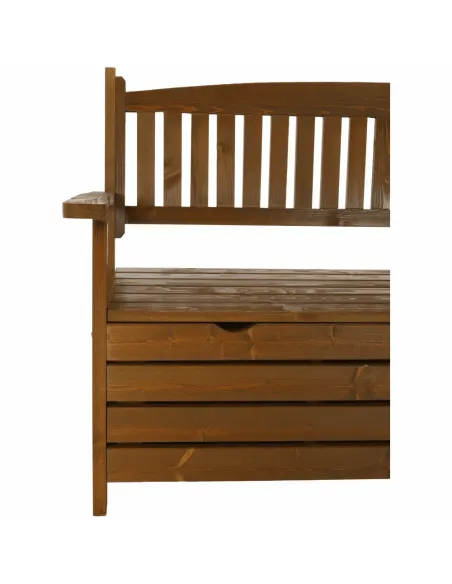 Bancă de grădină AMULA, maro, 150x56x88 cm, Lemn | MobilaOK