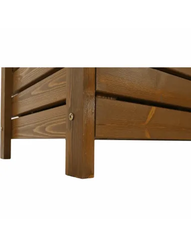 Bancă de grădină AMULA, maro, 150x56x88 cm, Lemn | MobilaOK