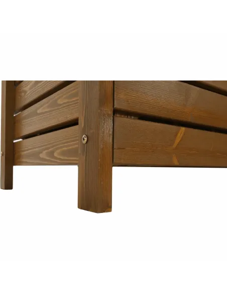 Bancă de grădină AMULA, maro, 150x56x88 cm, Lemn | MobilaOK