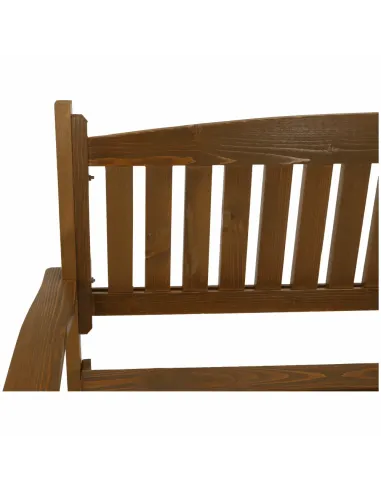 Bancă de grădină AMULA, maro, 150x56x88 cm, Lemn | MobilaOK