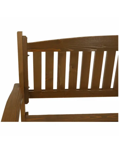 Bancă de grădină AMULA, maro, 150x56x88 cm, Lemn | MobilaOK