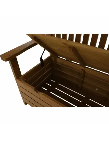 Bancă de grădină AMULA, maro, 150x56x88 cm, Lemn | MobilaOK