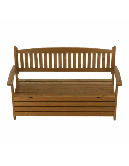 Bancă de grădină AMULA, maro, 150x56x88 cm, Lemn | MobilaOK