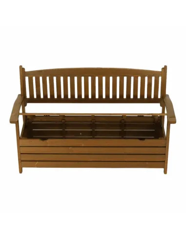 Bancă de grădină AMULA, maro, 150x56x88 cm, Lemn | MobilaOK