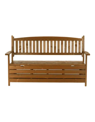 Bancă de grădină AMULA, maro, 150x56x88 cm, Lemn | MobilaOK