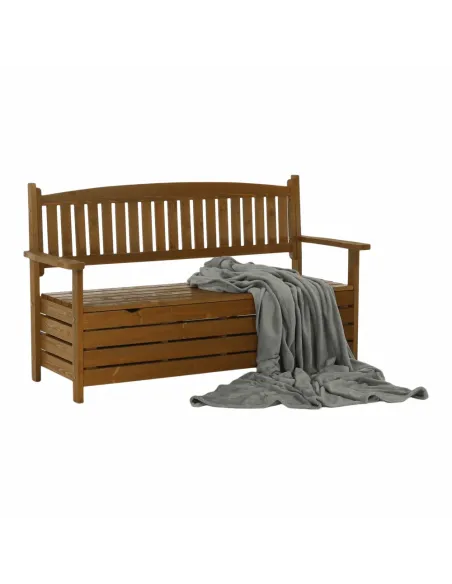 Bancă de grădină AMULA, maro, 150x56x88 cm, Lemn | MobilaOK