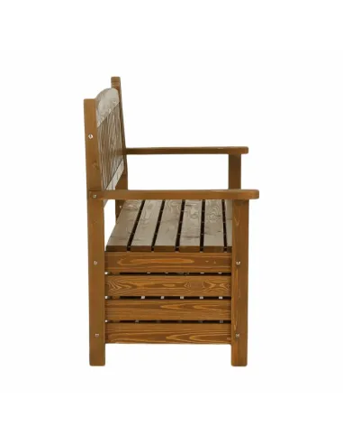Bancă de grădină AMULA, maro, 150x56x88 cm, Lemn | MobilaOK