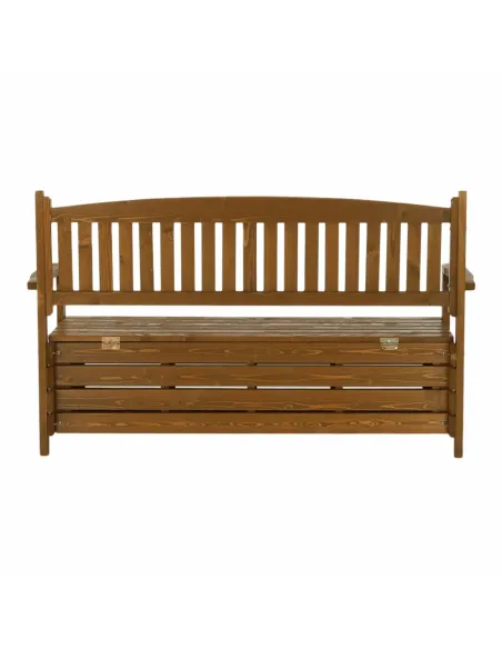 Bancă de grădină AMULA, maro, 150x56x88 cm, Lemn | MobilaOK