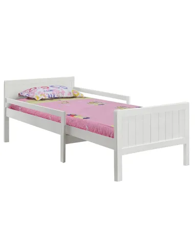 Pat, EUNIKA, dormitor, 125/205 x 100 x 62 cm, PAL/MDF/masiv de pin | MobilaOK