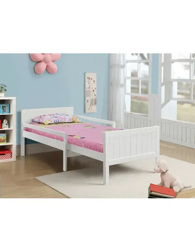 Pat, EUNIKA, dormitor, 125/205 x 100 x 62 cm, PAL/MDF/masiv de pin | MobilaOK
