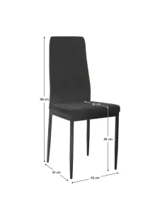 Scaun bucătărie KONDELA, bucătărie/dining, 42x98x51 cm, textil/metal | MobilaOK 2