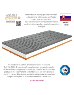 Saltea, BE KELLEN, antiescare, 160x200, spumă poliuretanică | MobilaOK 2