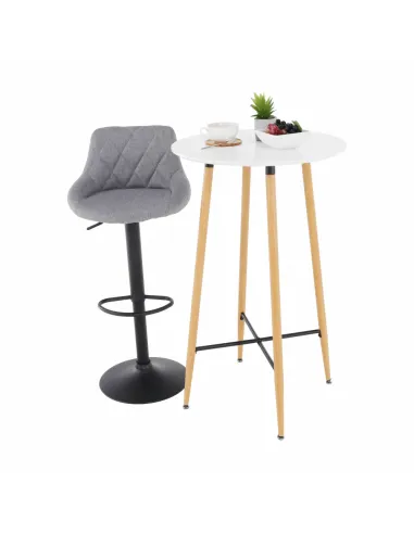 Masă de bar IMAM bucătărie/bar diametru 60 cm MDF și metal | MobilaOK