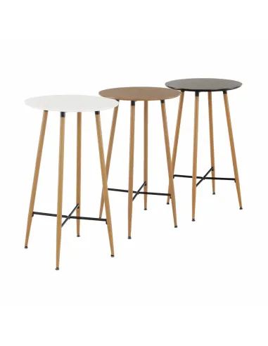 Masă de bar IMAM bucătărie/bar diametru 60 cm MDF și metal | MobilaOK
