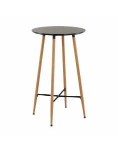 Masă de bar IMAM, bucătărie/sufragerie, Ø60x102 cm, MDF/metal | MobilaOK