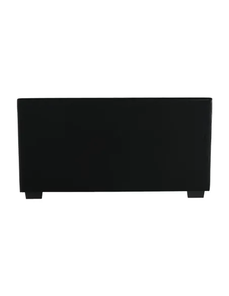 Pat MIKEL, dormitor, 160x200, piele eco neagră | MobilaOK