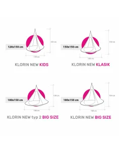 Scaun suspendabil balansoar, KLORIN NEW KLASIK, living/balcon/grădină, 150x150x150 cm, Bumbac/Poliester și Aluminiu | MobilaOK 2