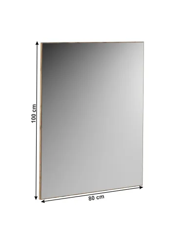 Oglindă TIP 9, CYRIL, hol/dormitor, 80x100 cm, PAL laminat stejar wotan | MobilaOK