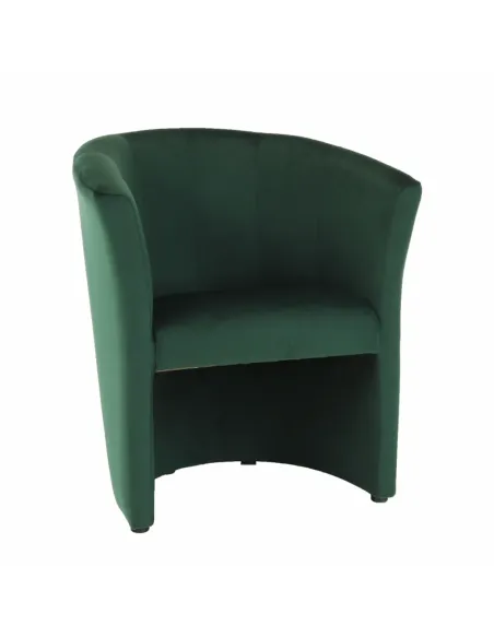 Fotoliu CUBA, living/birou, 65x77x60 cm, textil smarald | MobilaOK