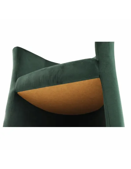 Fotoliu CUBA, living/birou, 65x77x60 cm, textil smarald | MobilaOK