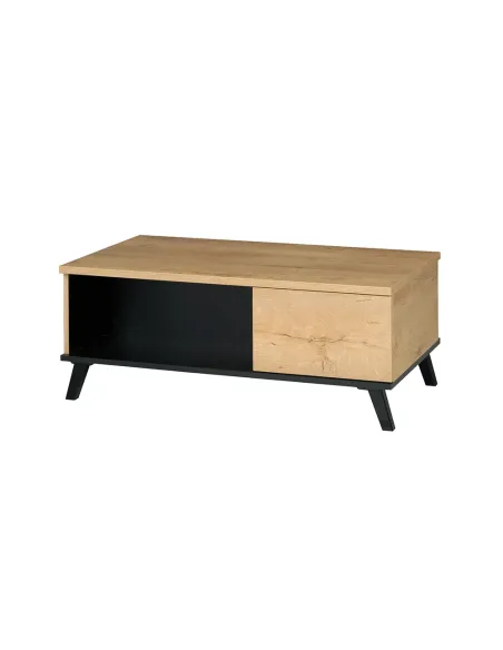 Măsuță de cafea SIRAN TYP 8, living, 101x61x40 cm, PAL laminat/plastic | MobilaOK