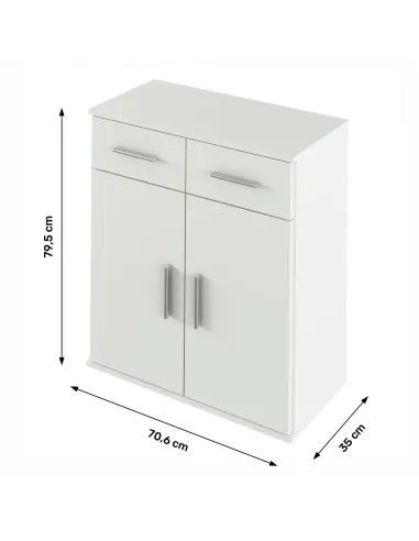 Scrin, RESITA TYP 2, dormitor/hol, 70.6x35x79.5 cm, PAL melaminat | MobilaOK