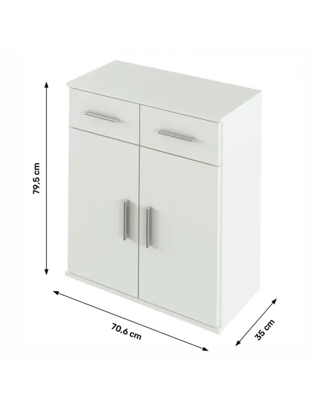 Scrin, RESITA TYP 2, dormitor/hol, 70.6x35x79.5 cm, PAL melaminat | MobilaOK