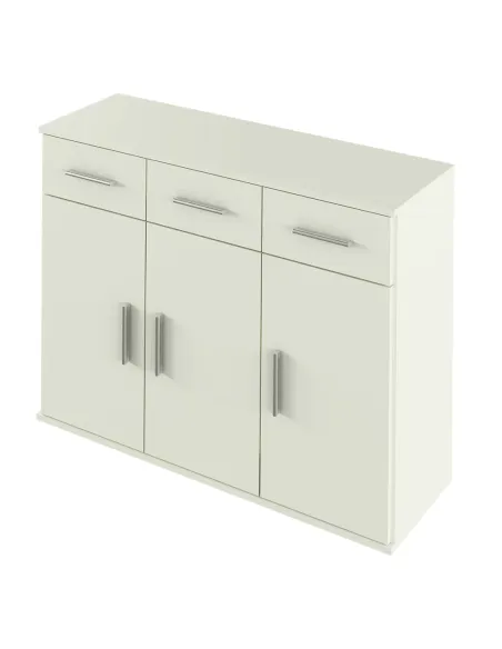 Scrin RESITA TYP 3, alb, pentru dormitor/hol, 105x35x79.5 cm, PAL melaminat | MobilaOK