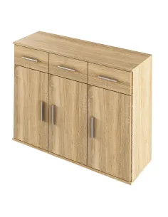 Scrin RESITA TYP 3 pentru dormitor/hol, 105x35x79.5 cm, PAL laminat stejar sonoma | MobilaOK