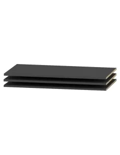 Poliță dulap SIRAN, 3 buc, 100x30 cm, PAL melaminat alb | MobilaOK