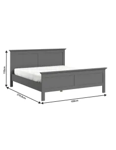 Pat PARIS 76703 dormitor 180x200 PAL și MDF lăcuit | MobilaOK 2