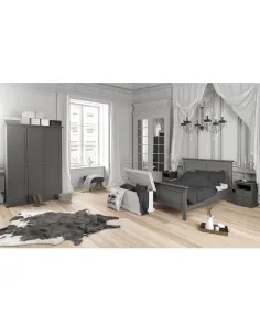 Dulap, PARIS, dormitor/hol, 138.8x60.5x200.6 cm, PAL melaminat/MDF | MobilaOK 2