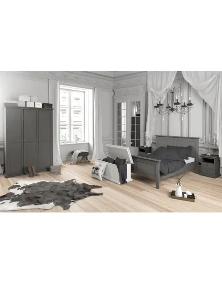 Dulap, PARIS, dormitor/hol, 138.8x60.5x200.6 cm, PAL melaminat/MDF | MobilaOK