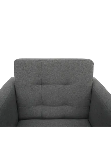 Fotoliu AMEDIA, living/dormitor/birou, 88x90x95 cm, Textil + Lemn | MobilaOK