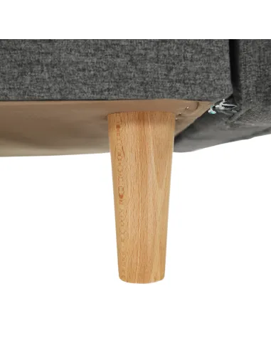 Fotoliu AMEDIA, living/dormitor/birou, 88x90x95 cm, Textil + Lemn | MobilaOK