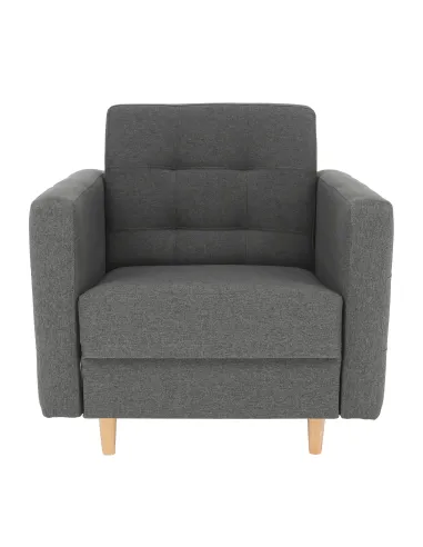Fotoliu AMEDIA, living/dormitor/birou, 88x90x95 cm, Textil + Lemn | MobilaOK