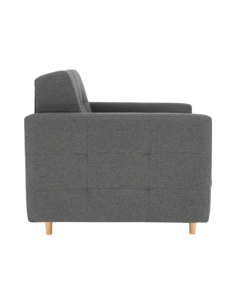 Fotoliu AMEDIA, living/dormitor/birou, 88x90x95 cm, Textil + Lemn | MobilaOK