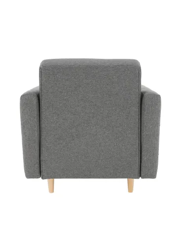 Fotoliu AMEDIA, living/dormitor/birou, 88x90x95 cm, Textil + Lemn | MobilaOK