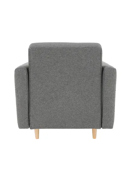 Fotoliu AMEDIA, living/dormitor/birou, 88x90x95 cm, Textil + Lemn | MobilaOK