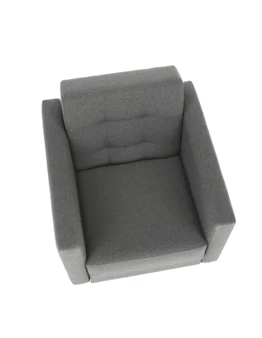 Fotoliu AMEDIA, living/dormitor/birou, 88x90x95 cm, Textil + Lemn | MobilaOK