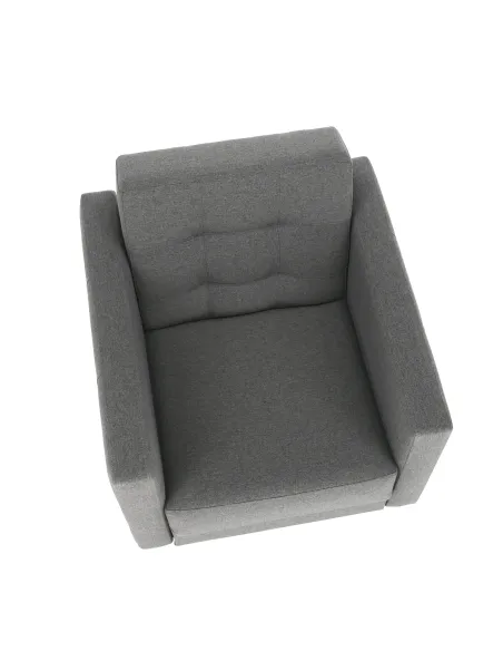 Fotoliu AMEDIA, living/dormitor/birou, 88x90x95 cm, Textil + Lemn | MobilaOK