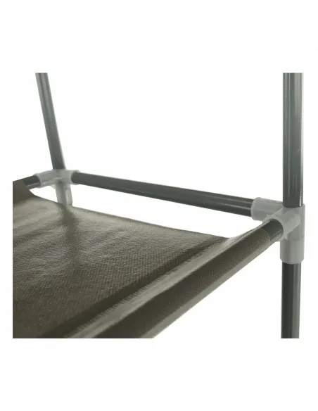 Pantofar FILOU, gri, 10 randuri, 100x175x27 cm, metal/textil | MobilaOK