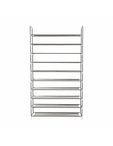 Pantofar FILOU, gri, 10 randuri, 100x175x27 cm, metal/textil | MobilaOK