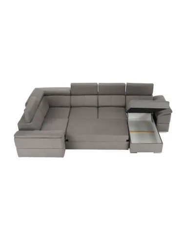 Colţar SEGORIA ROH U, dreapta, living, 330x79/97x183/196 cm, Textil Malmo | MobilaOK