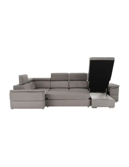 Colţar SEGORIA ROH U, dreapta, living, 330x79/97x183/196 cm, Textil Malmo | MobilaOK