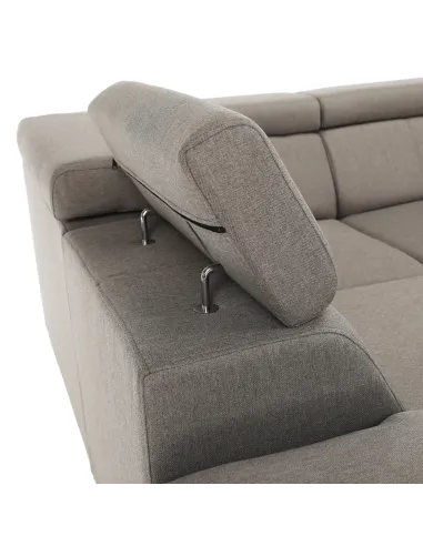 Colţar SEGORIA ROH U, dreapta, living, 330x79/97x183/196 cm, Textil Malmo | MobilaOK