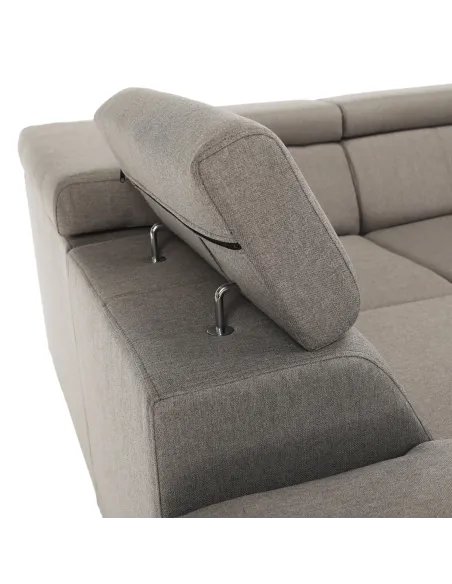 Colţar SEGORIA ROH U, dreapta, living, 330x79/97x183/196 cm, Textil Malmo | MobilaOK
