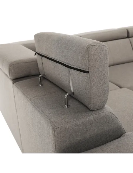 Colţar SEGORIA ROH U, dreapta, living, 330x79/97x183/196 cm, Textil Malmo | MobilaOK
